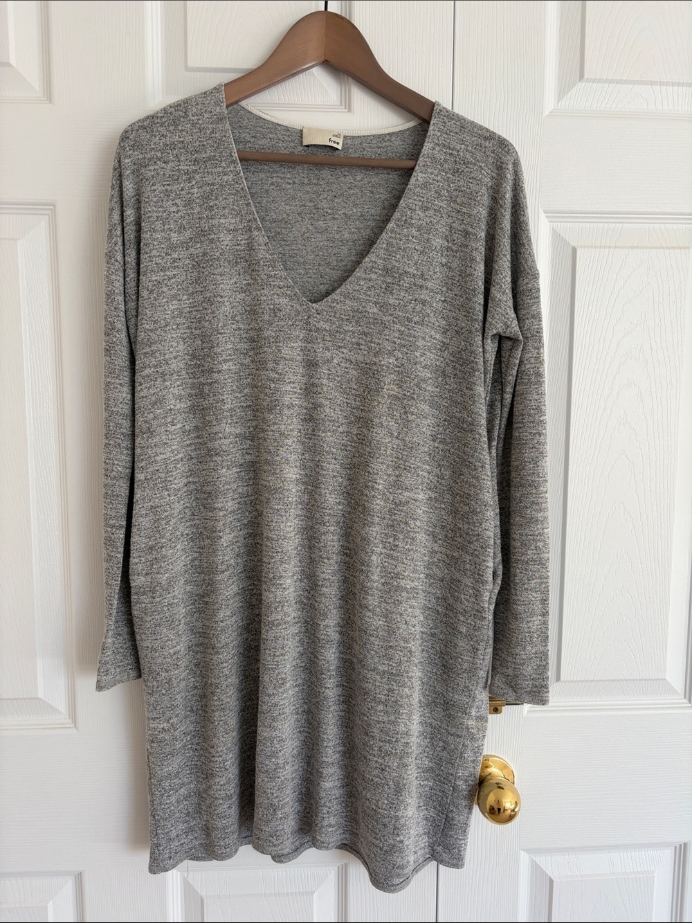Wilfred Gray Heather V-Neck Tunic